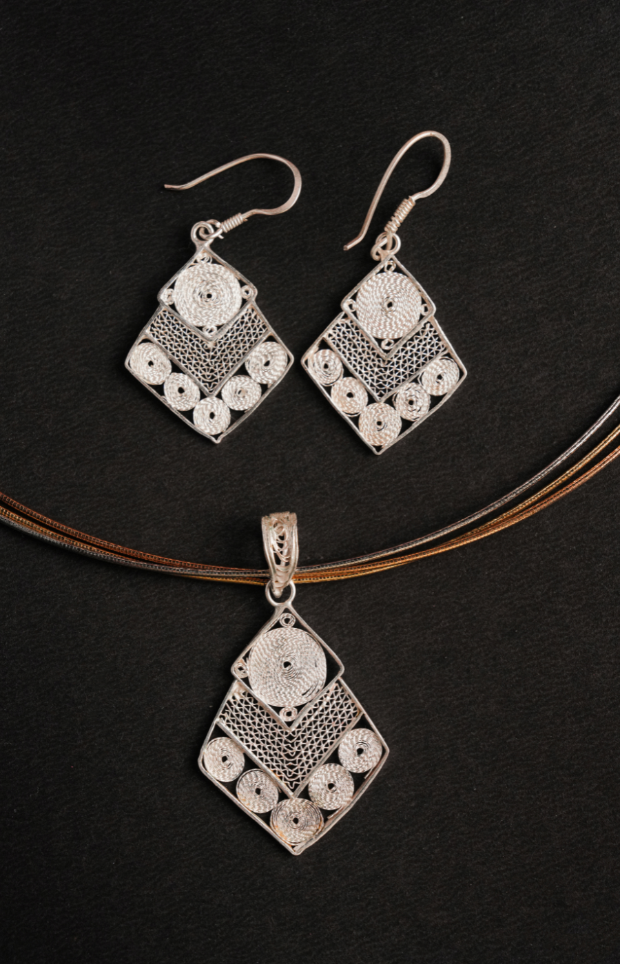 Tarang Silver Nakshi Set