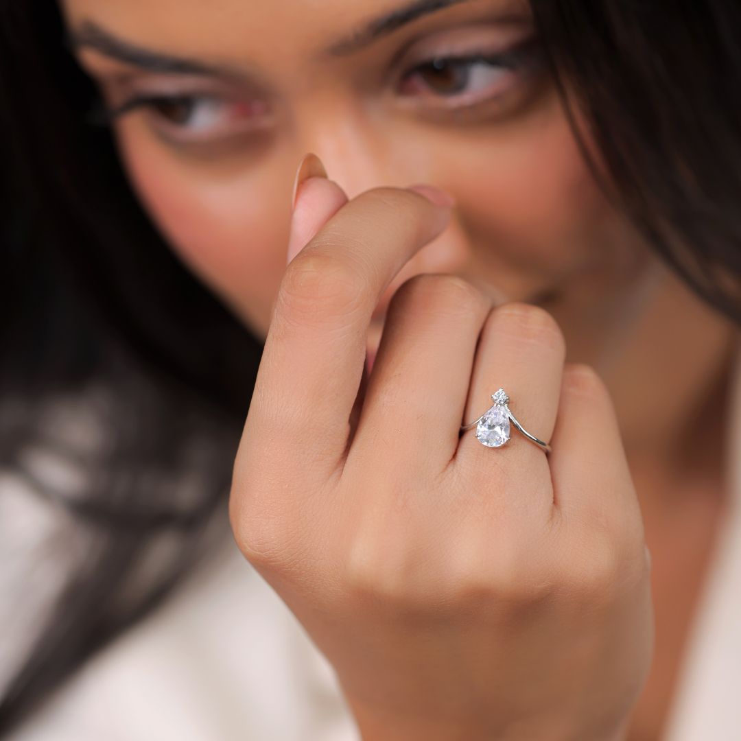 adjustable 925 silver ring women daily wear India