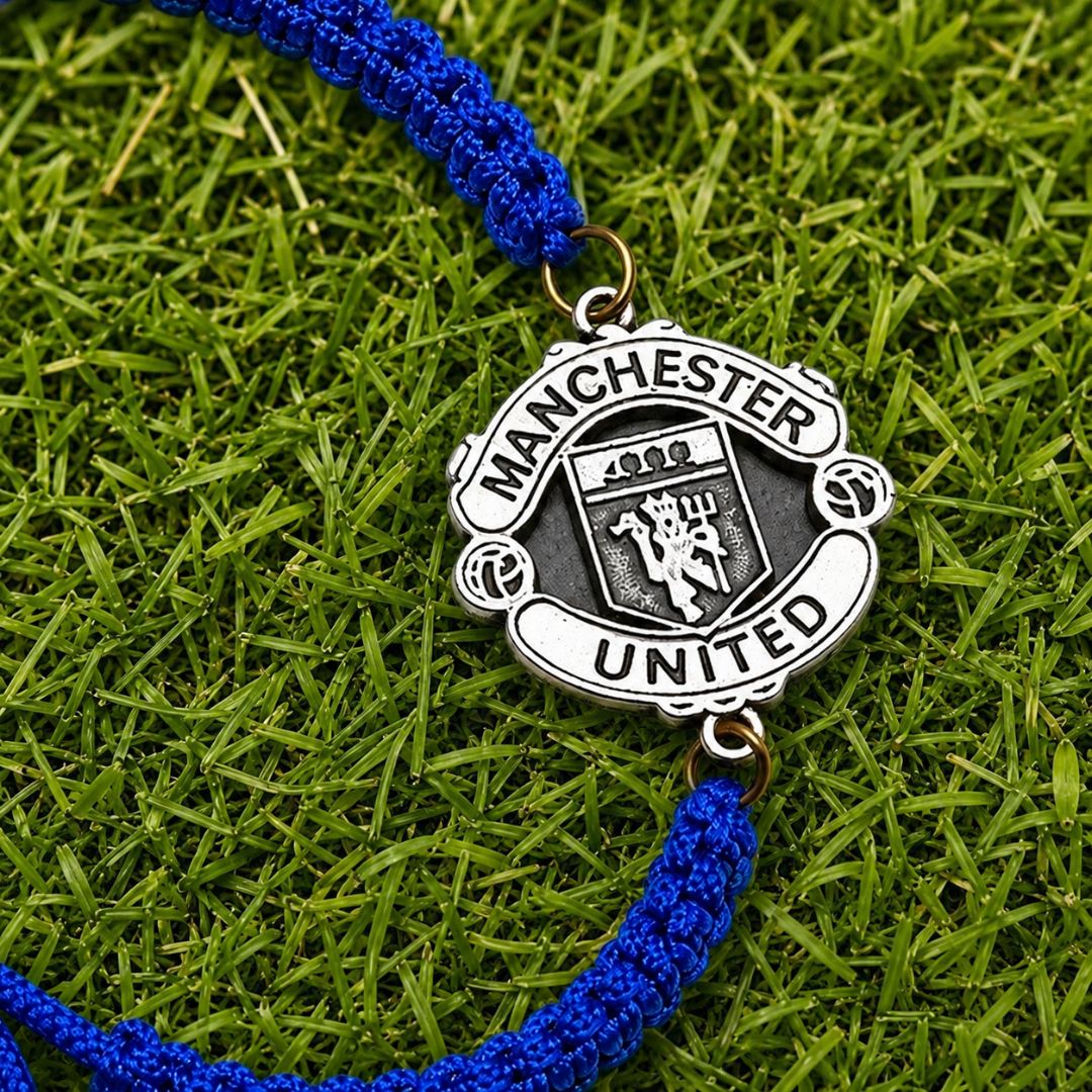 Manchester United Silver Thread Bracelet