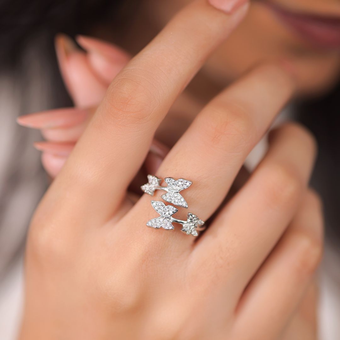 elegant 925 sterling silver ring women online India