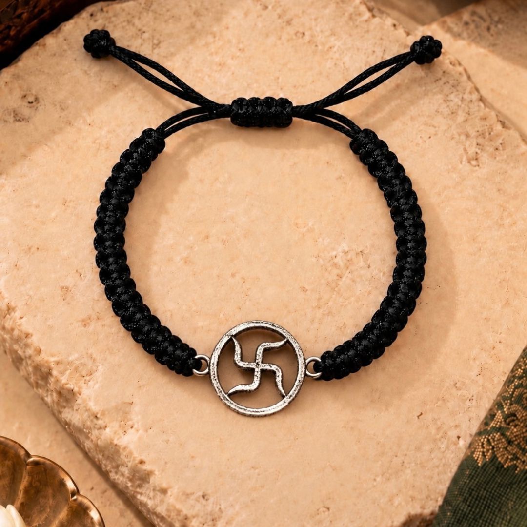Sacred Swastik Thread Bracelet