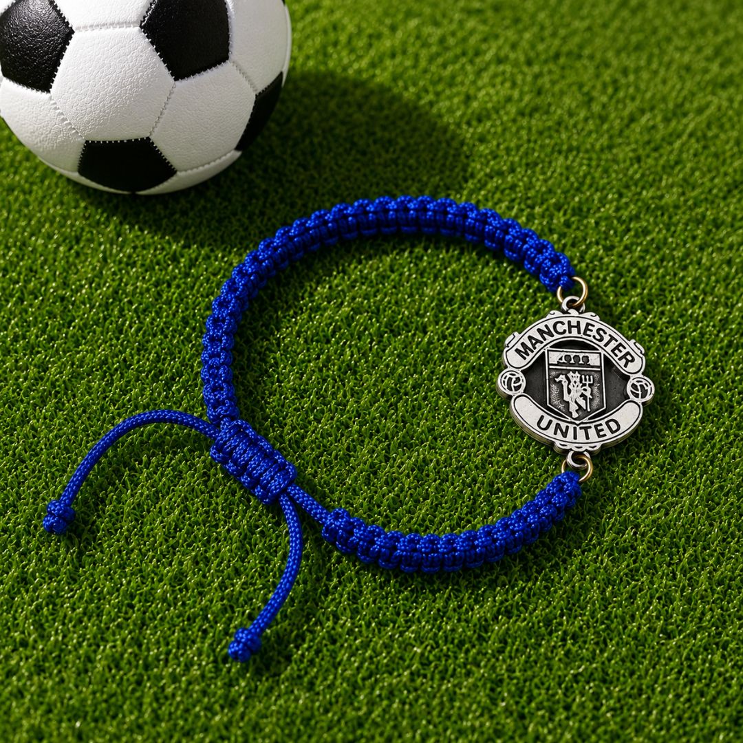 Manchester United Silver Thread Bracelet