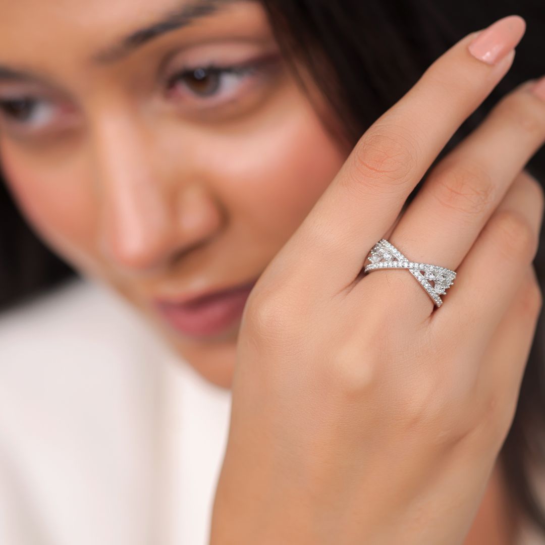 handcrafted 925 silver ring India at best price