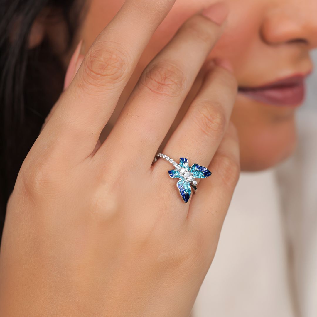 minimal 925 sterling silver ring for women India