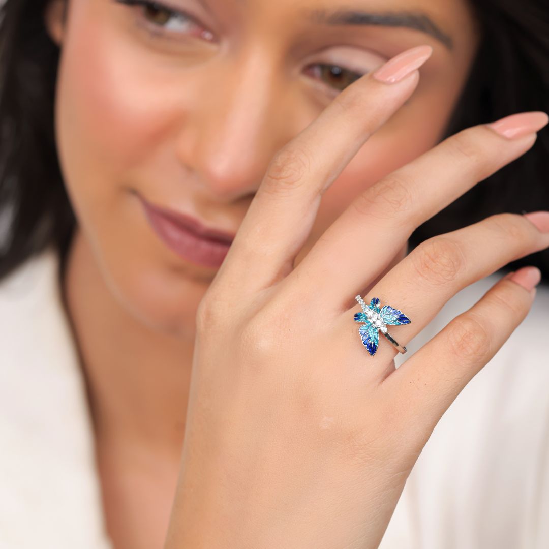 minimal 925 sterling silver ring for women India