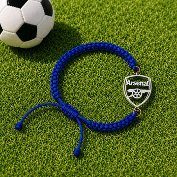 Arsenal FC Silver Thread Bracelet