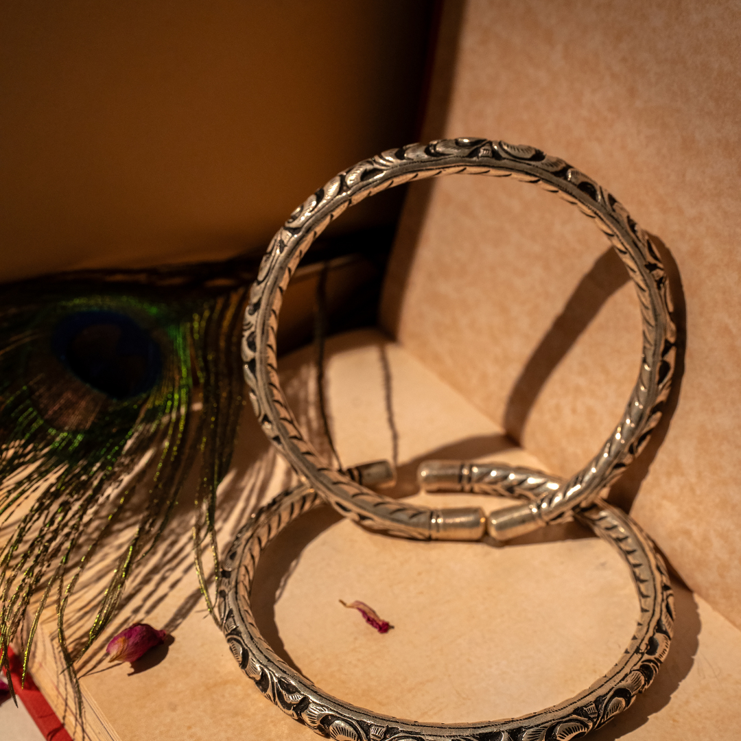 tribal Banjara 925 sterling silver anklets payal India