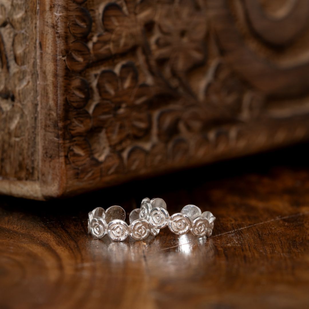 Malini Silver Toe Ring
