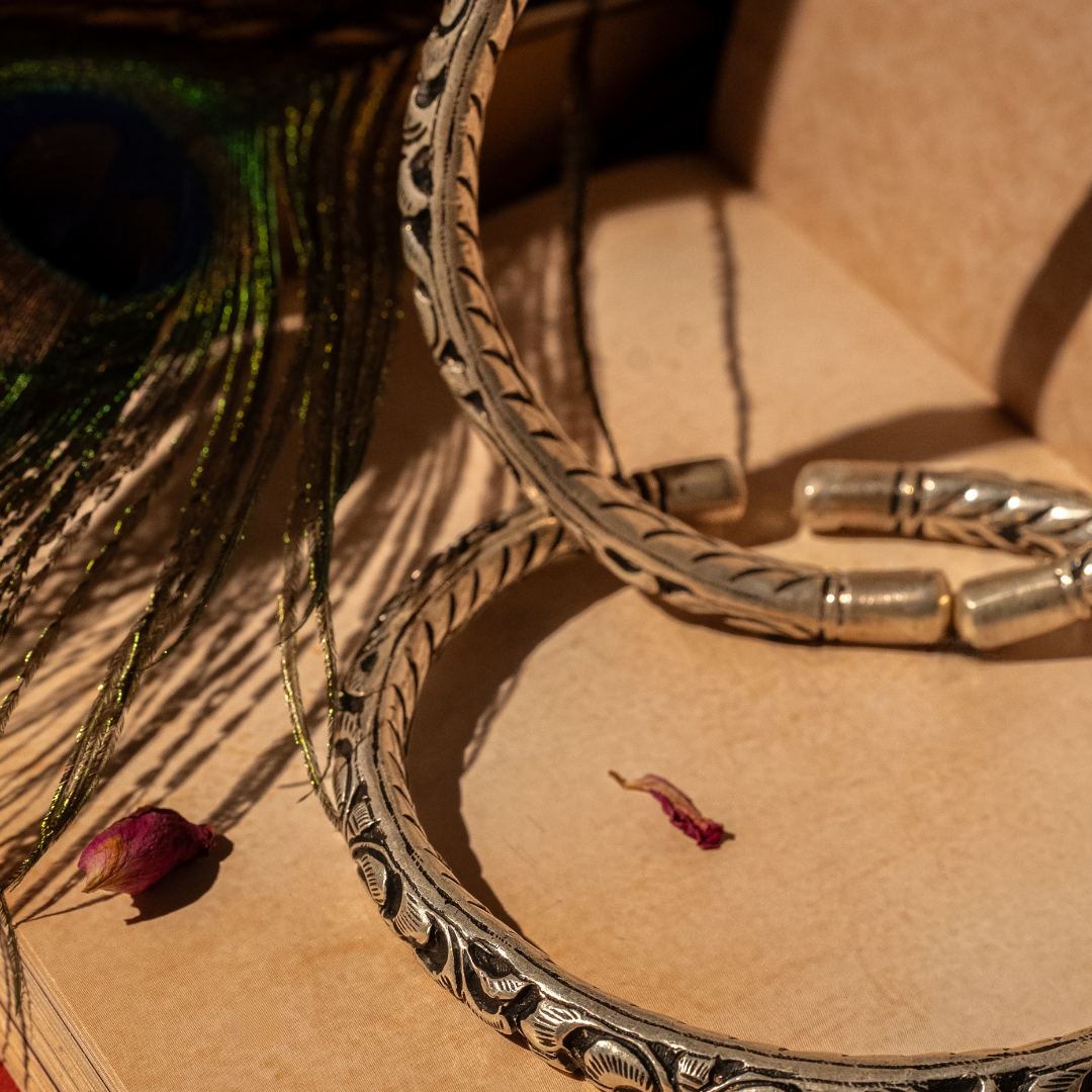 tribal Banjara 925 sterling silver anklets payal India