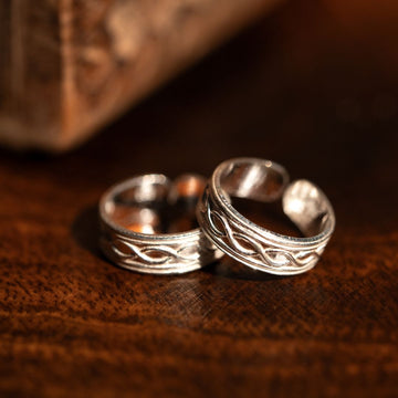 hallmarked 925 sterling silver bichiya toe ring 