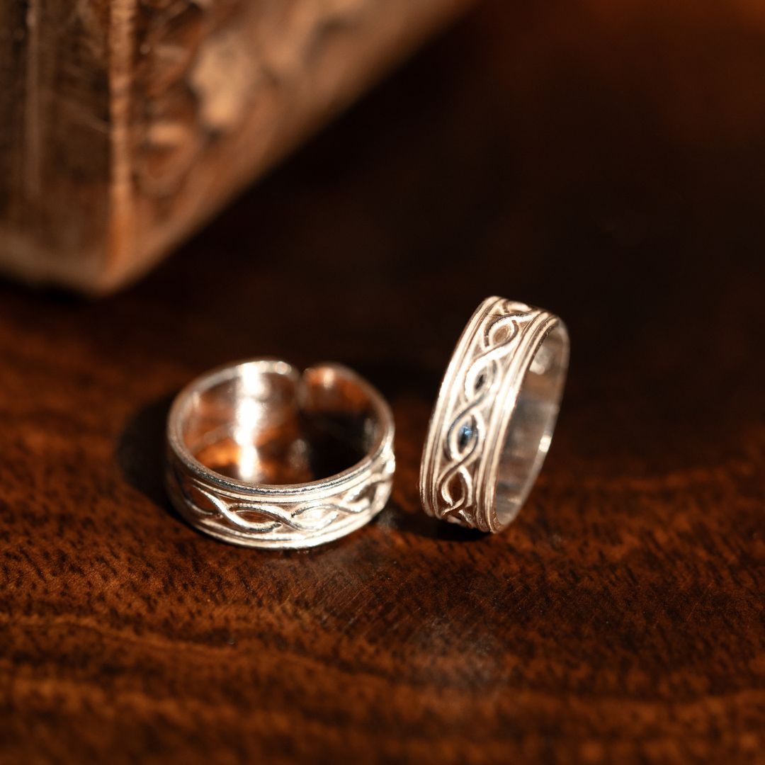 hallmarked 925 sterling silver bichiya toe ring India