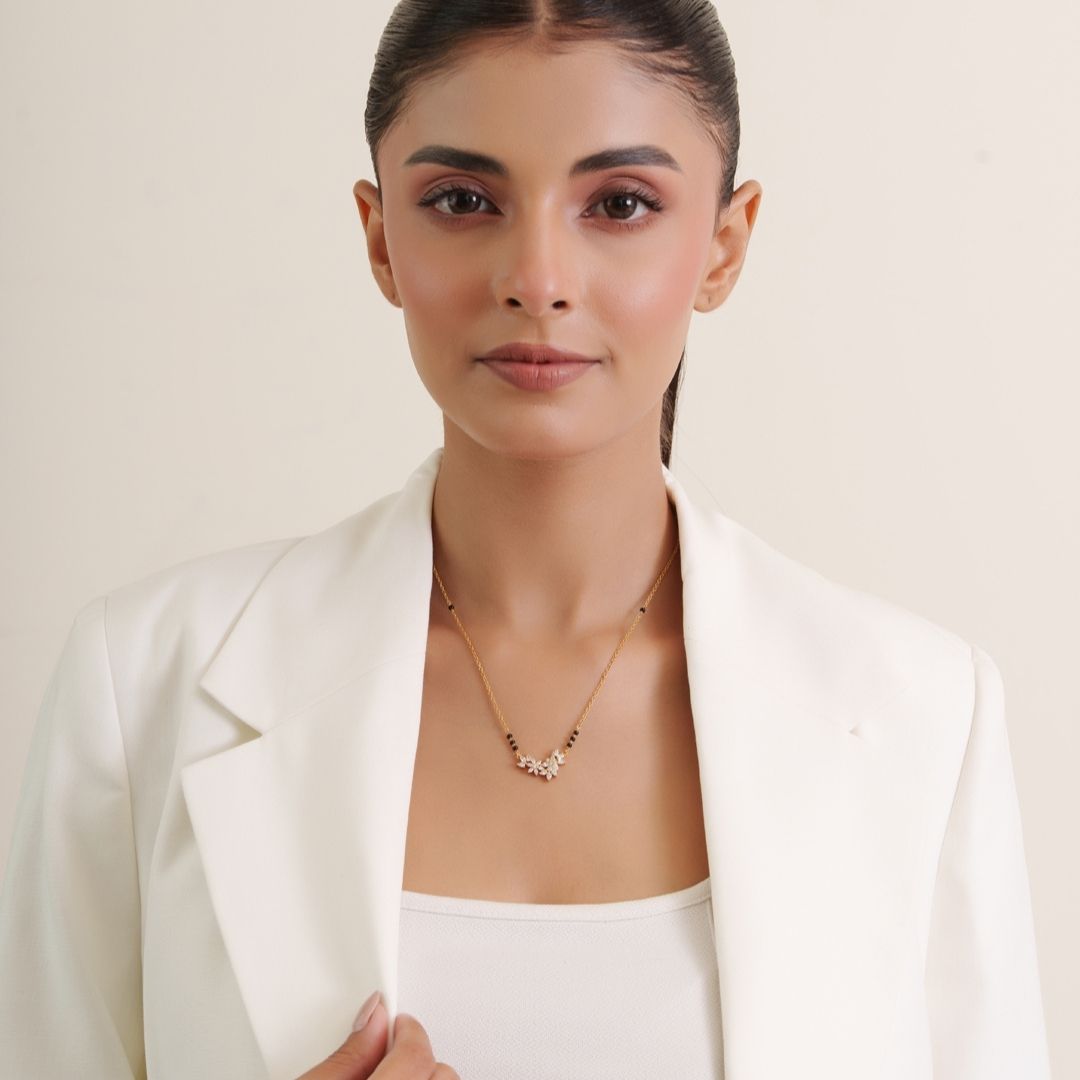Aviora Blossom Gold Mangalsutra