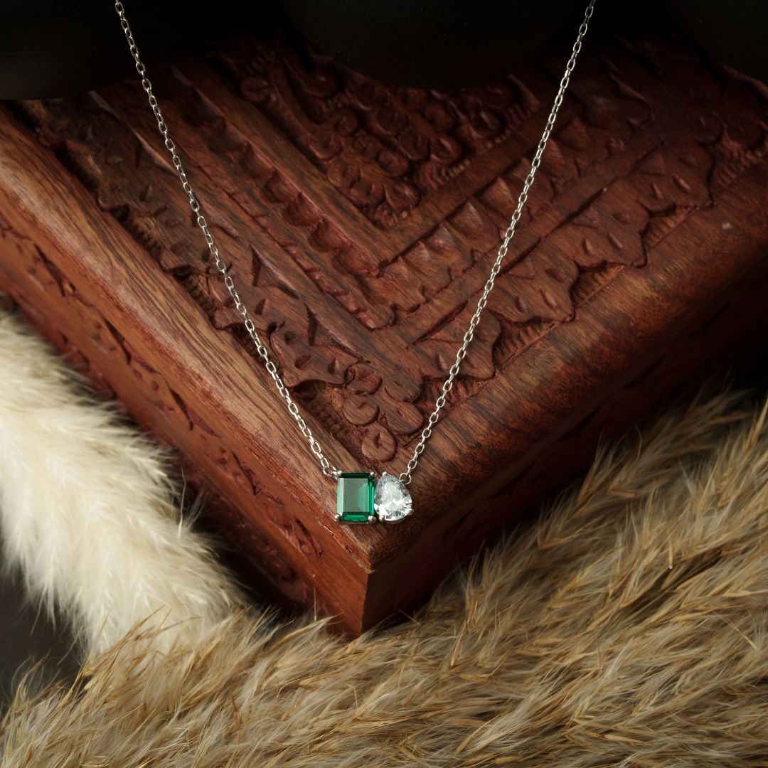Aurelia Duo Charm Pendant With Chain