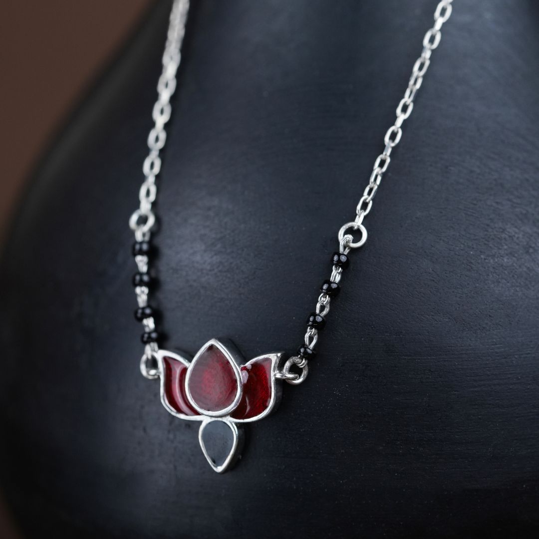 Zyra Crimson Lotus Mangalsutra