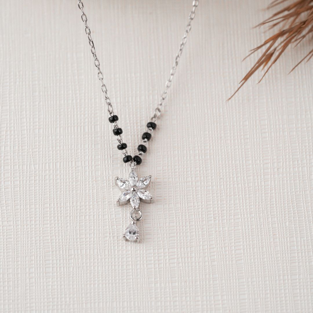 handcrafted 925 silver pendant mangalsutra online India