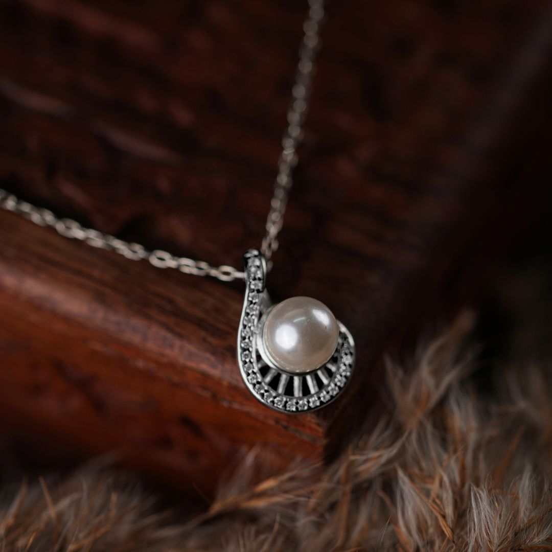 minimal 925 sterling silver pendant necklace women India