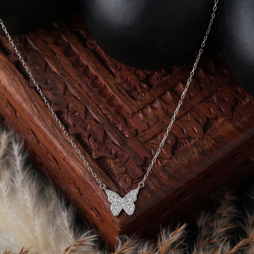 lightweight 925 silver pendant with chain women India