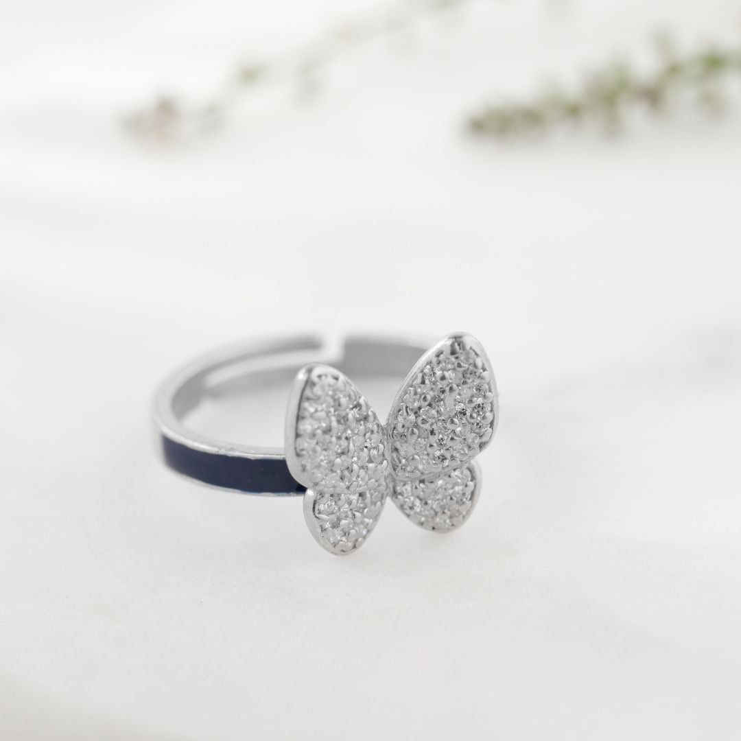 Butterfly Shine Adjustable Ring