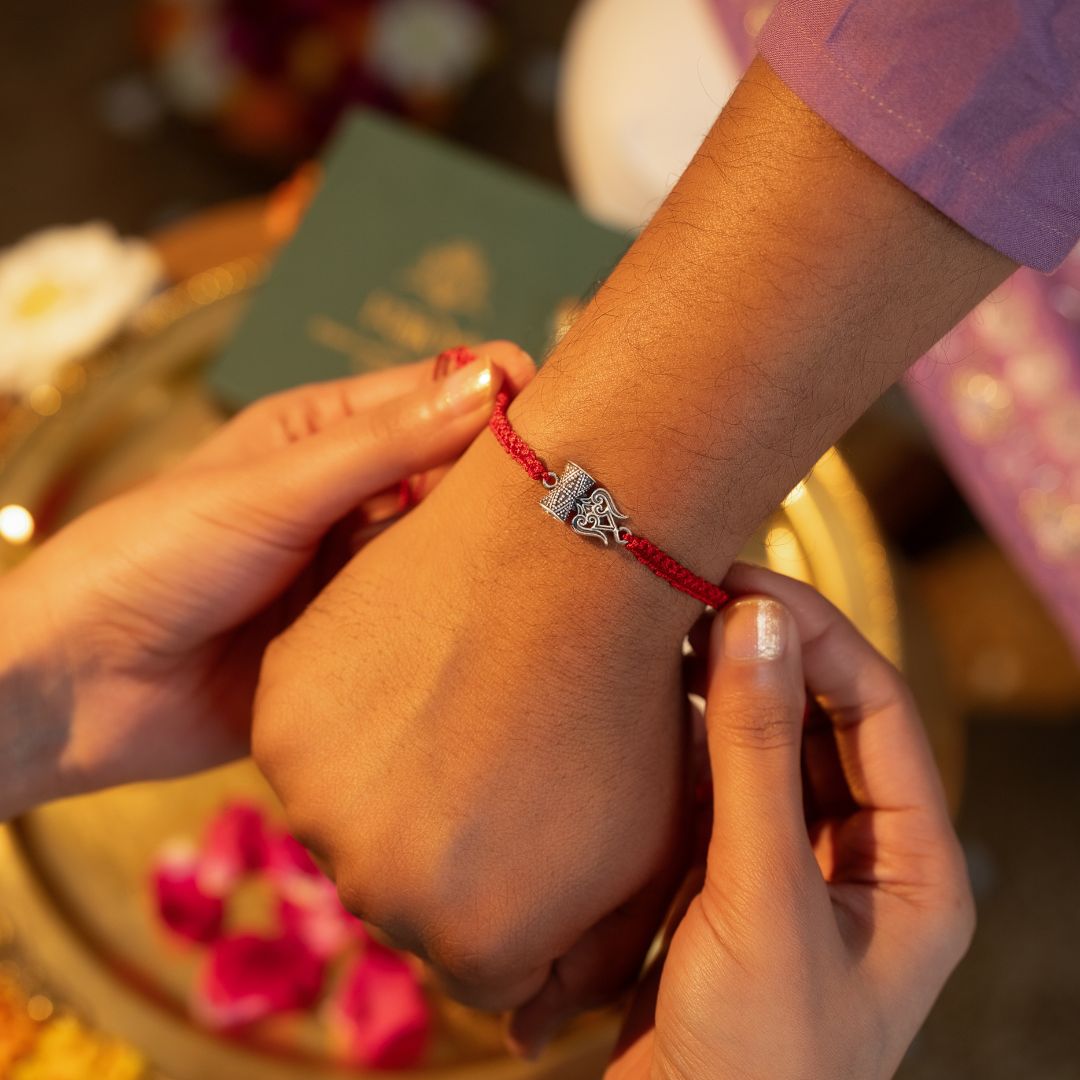 Mahakal Trishul Bracelet Rakhi