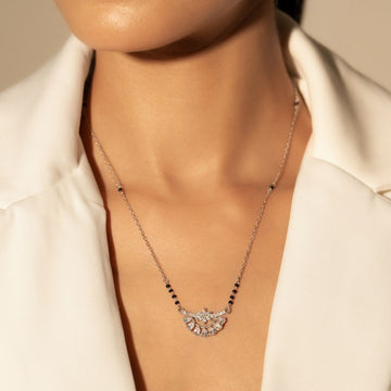 Crescent Bloom Mangalsutra