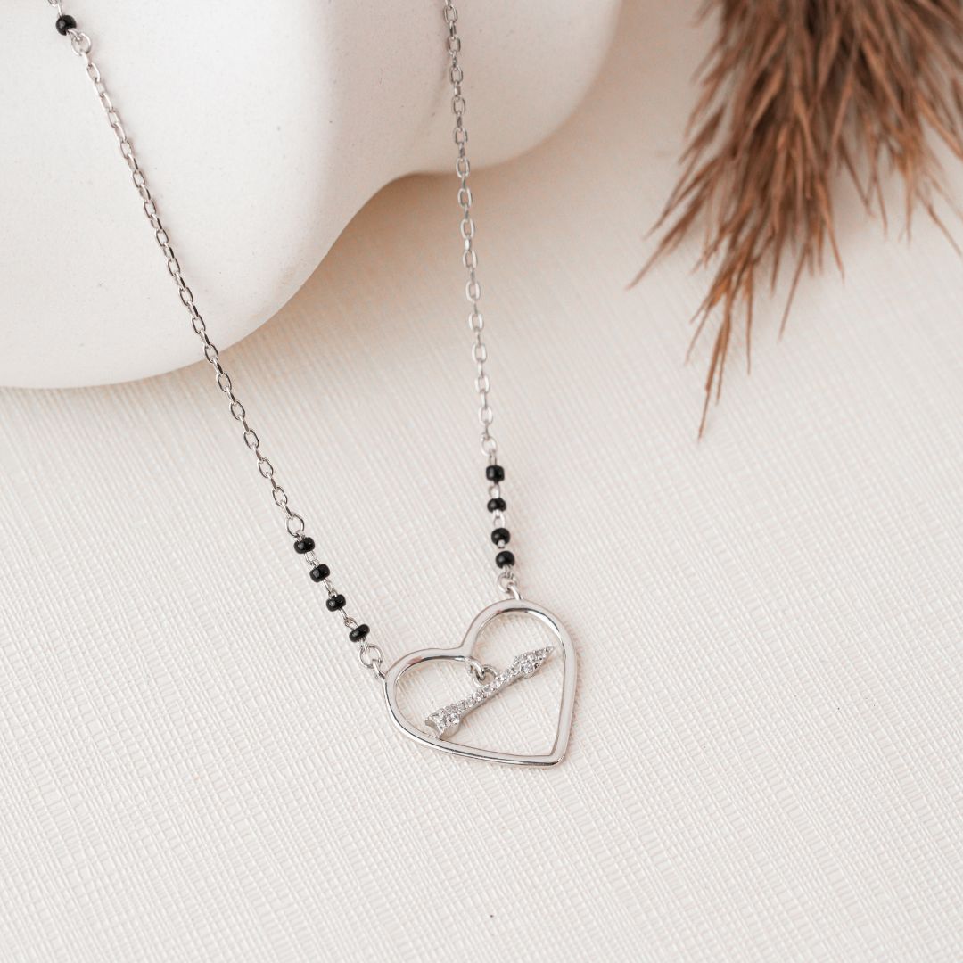 contemporary 925 sterling silver mangalsutra for women India