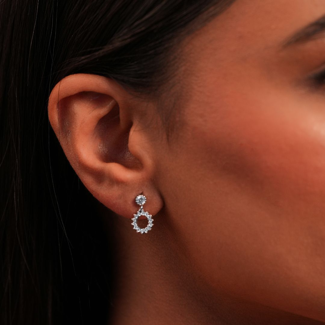 Velora Crystal Loop Studs