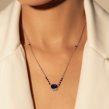 Blue Aura Mangalsutra