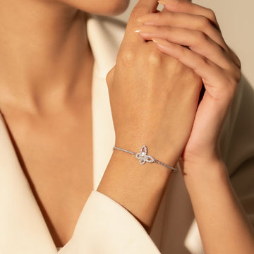 Butterfly Link Chain Bracelet