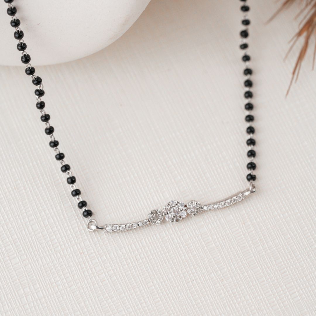 elegant lightweight 925 sterling silver mangalsutra India