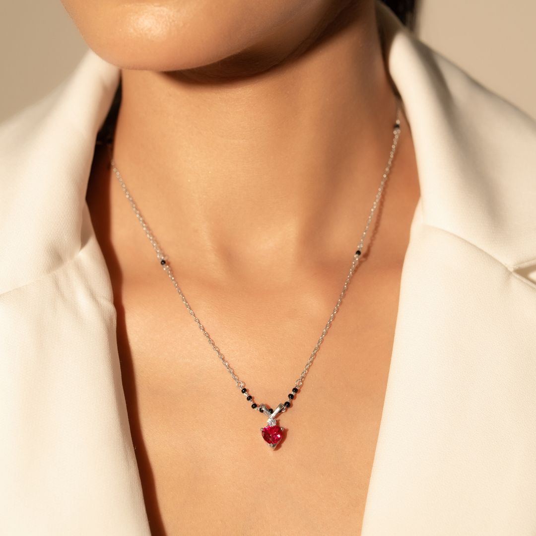 Crimson Heart Mangalsutra