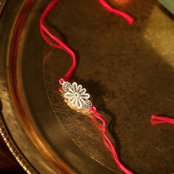 Pushp Silver Tarakashi Rakhi