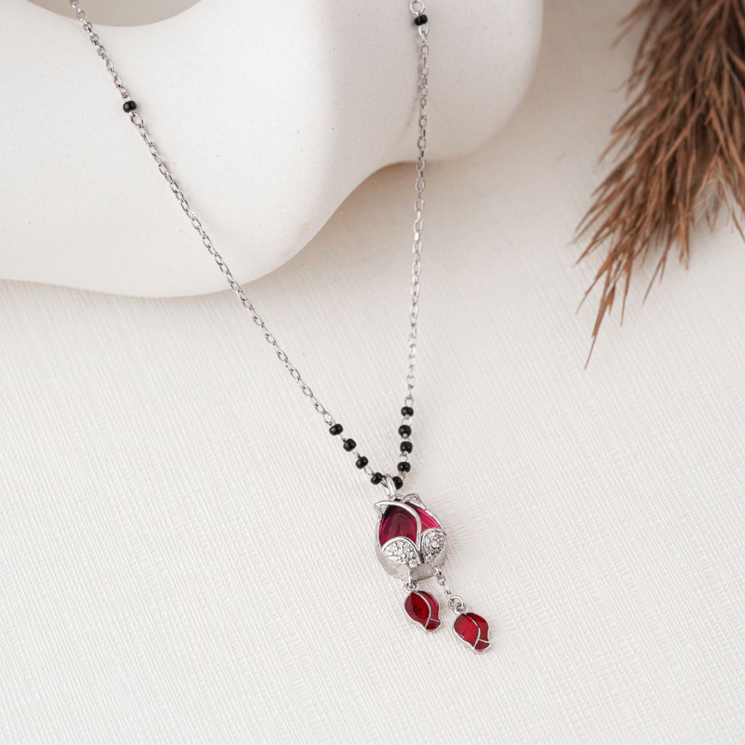 modern 925 sterling silver pendant mangalsutra for women online India