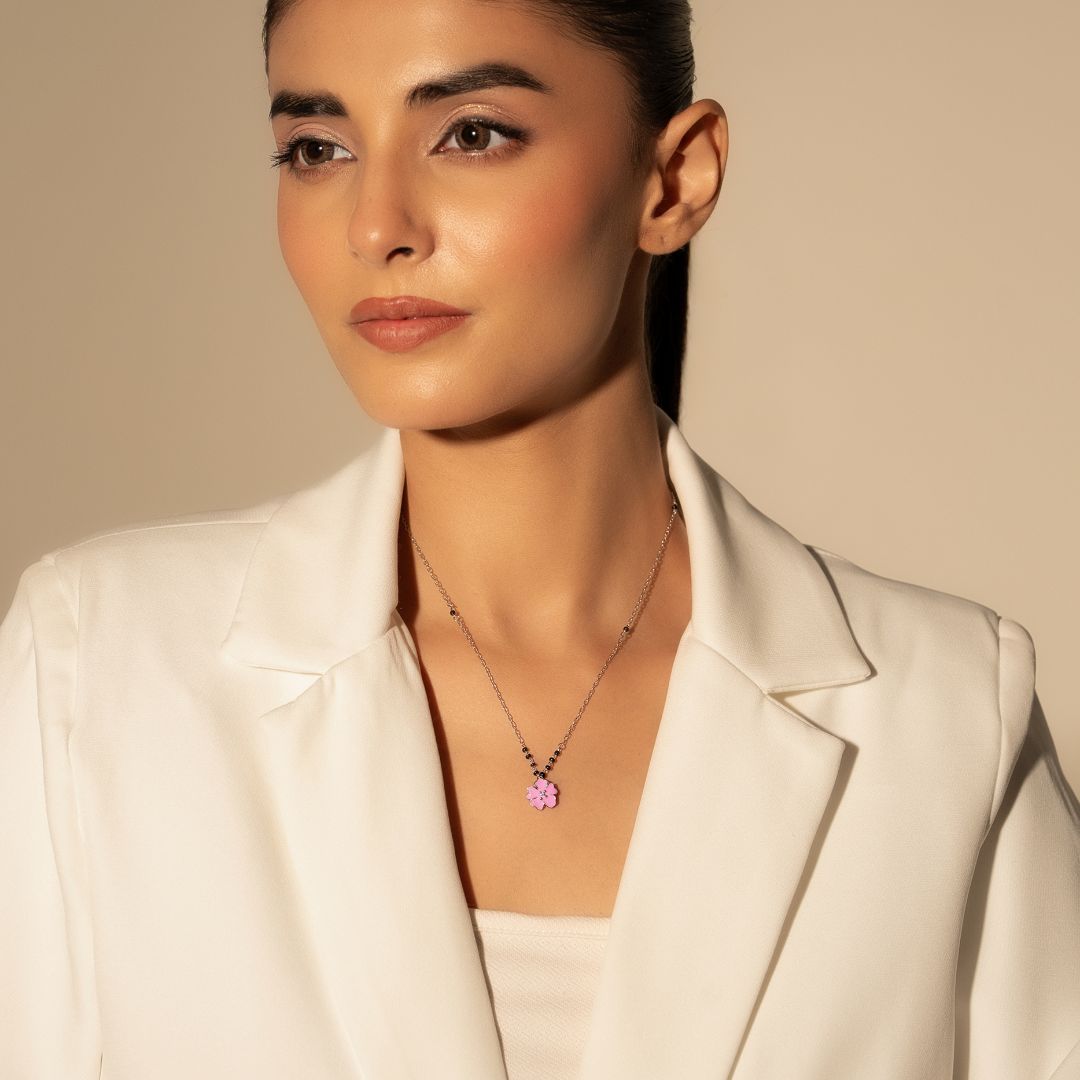 Pink Blossom Mangalsutra