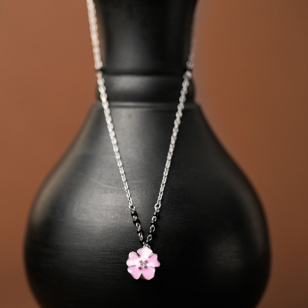 925 sterling silver minimal pendant mangalsutra women India