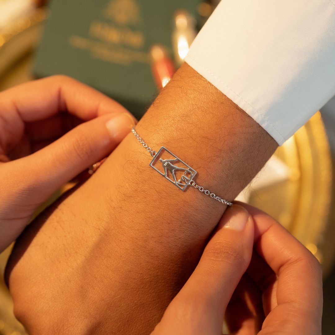 CR7 Silver Bracelet Rakhi