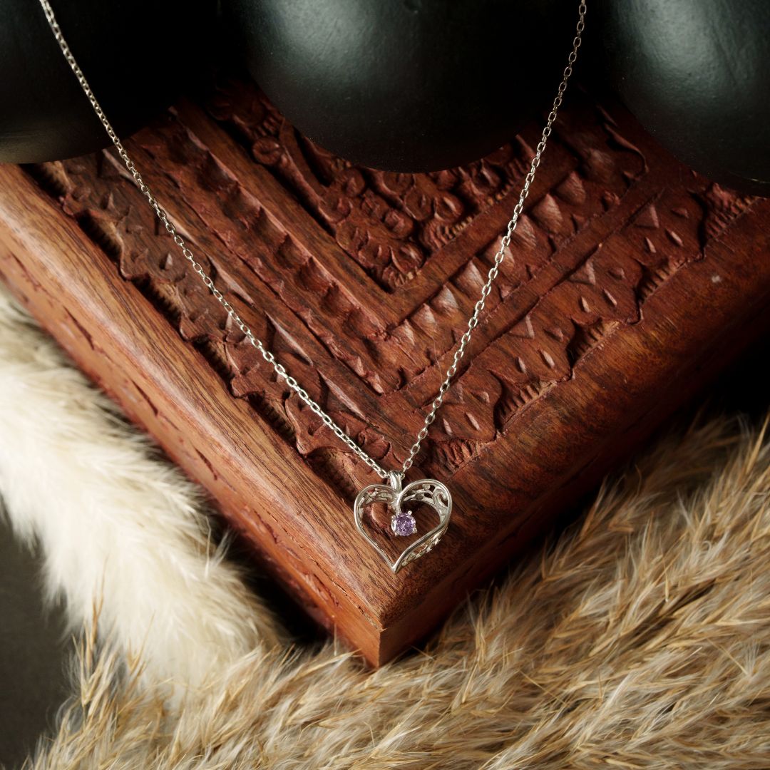 Solenne Heart Pendant With Chain