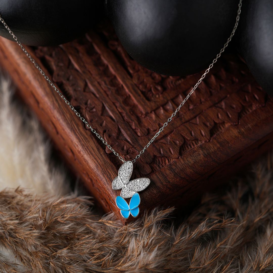 lightweight 925 silver pendant with chain women India