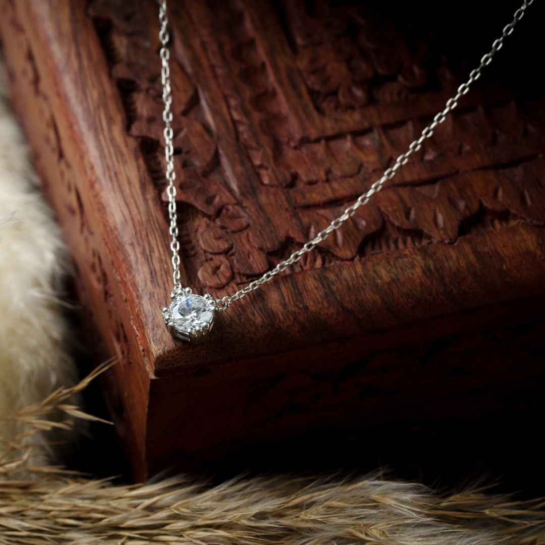 Stella Drop Pendant With Chain