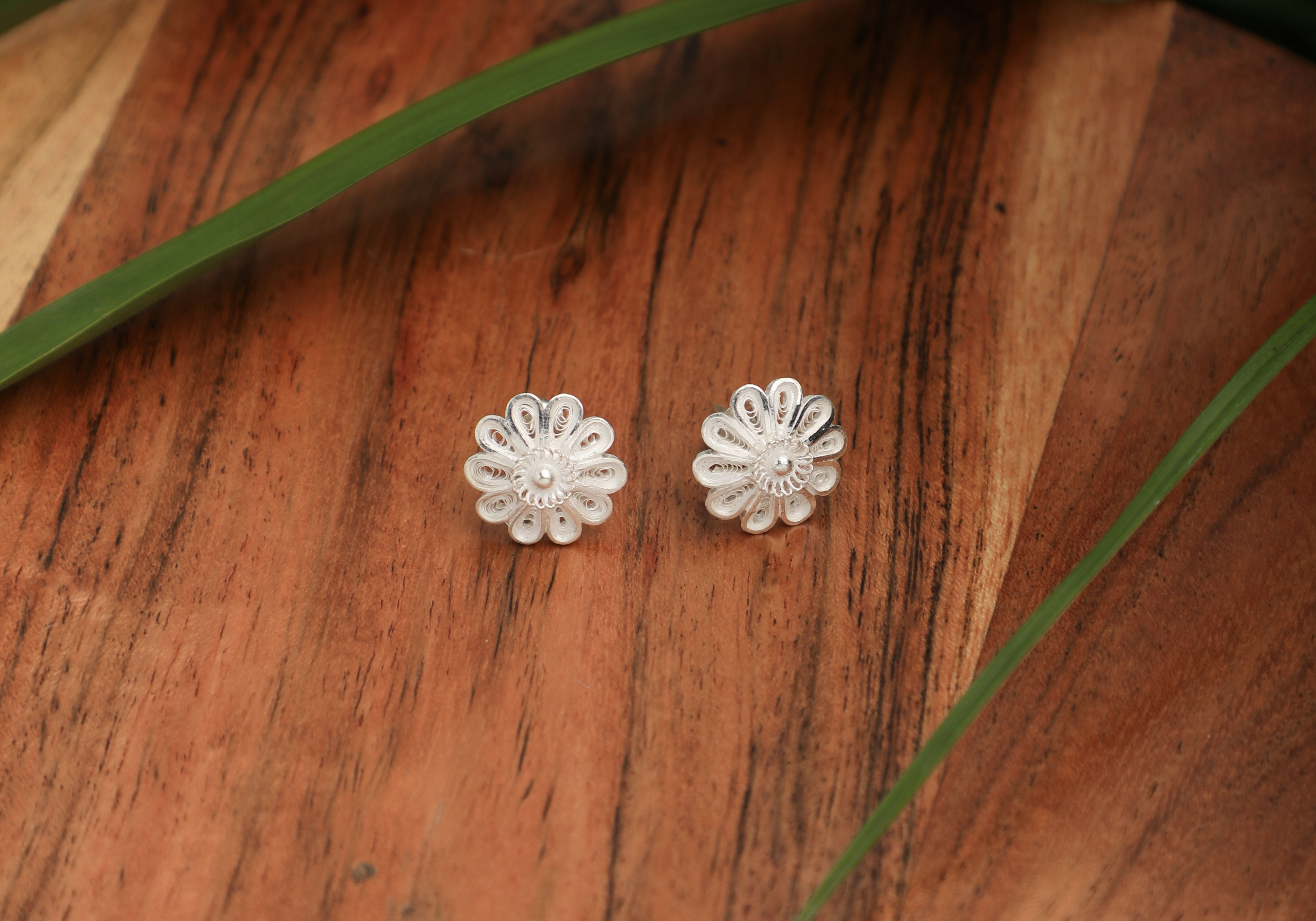 Chaaya Silver Filigree Earrings