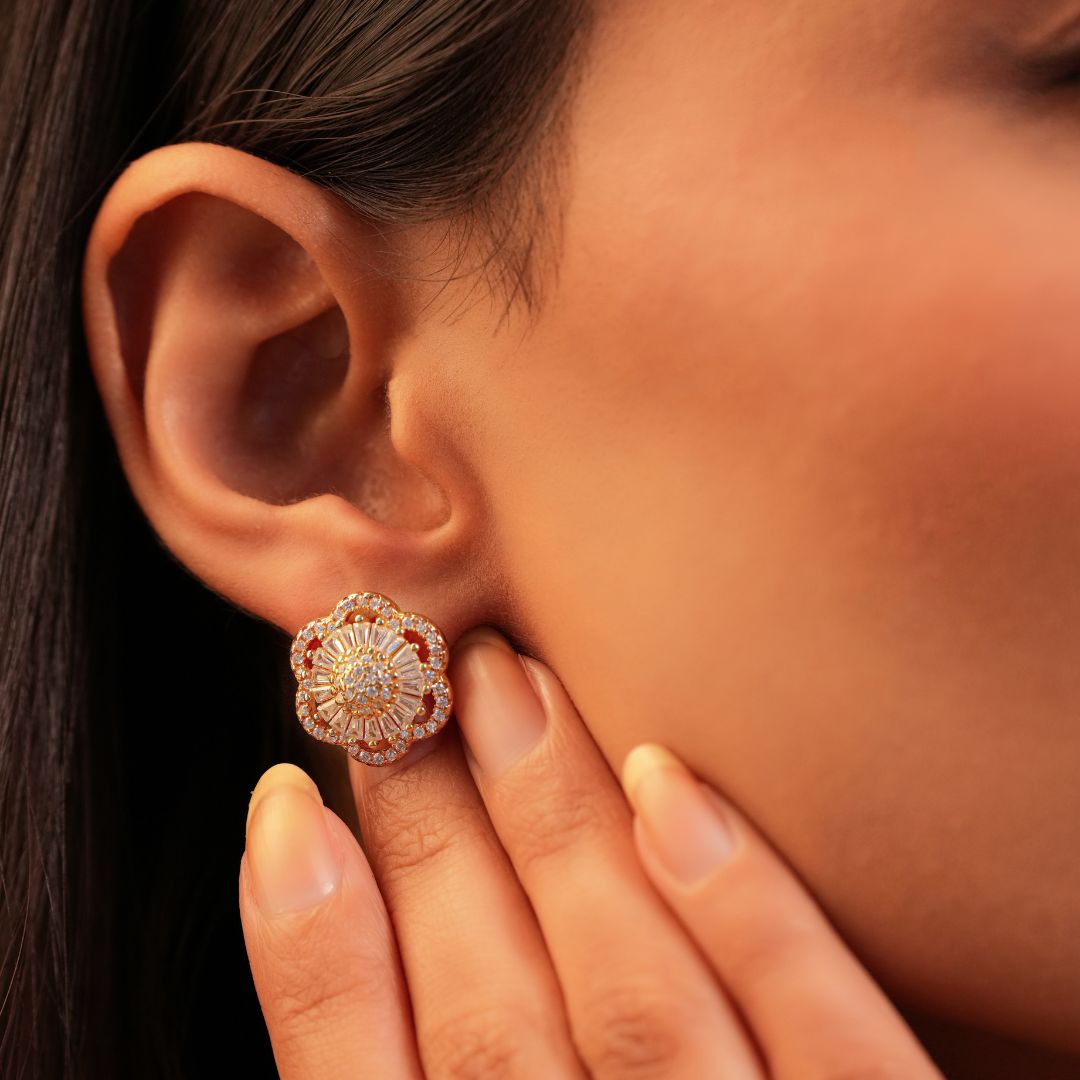 Rosette Glow Studs