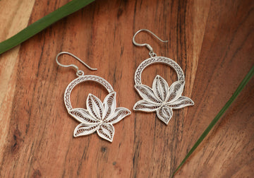 Pratikshya Silver Filigree Earrings