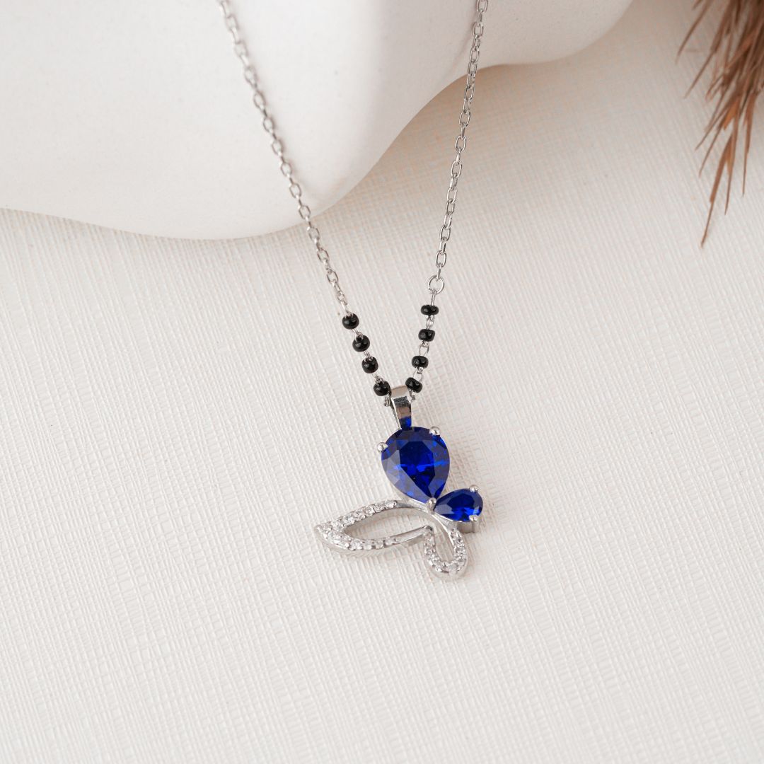 daily wear 925 silver pendant mangalsutra women India