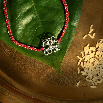 Bro Code Silver Rakhi
