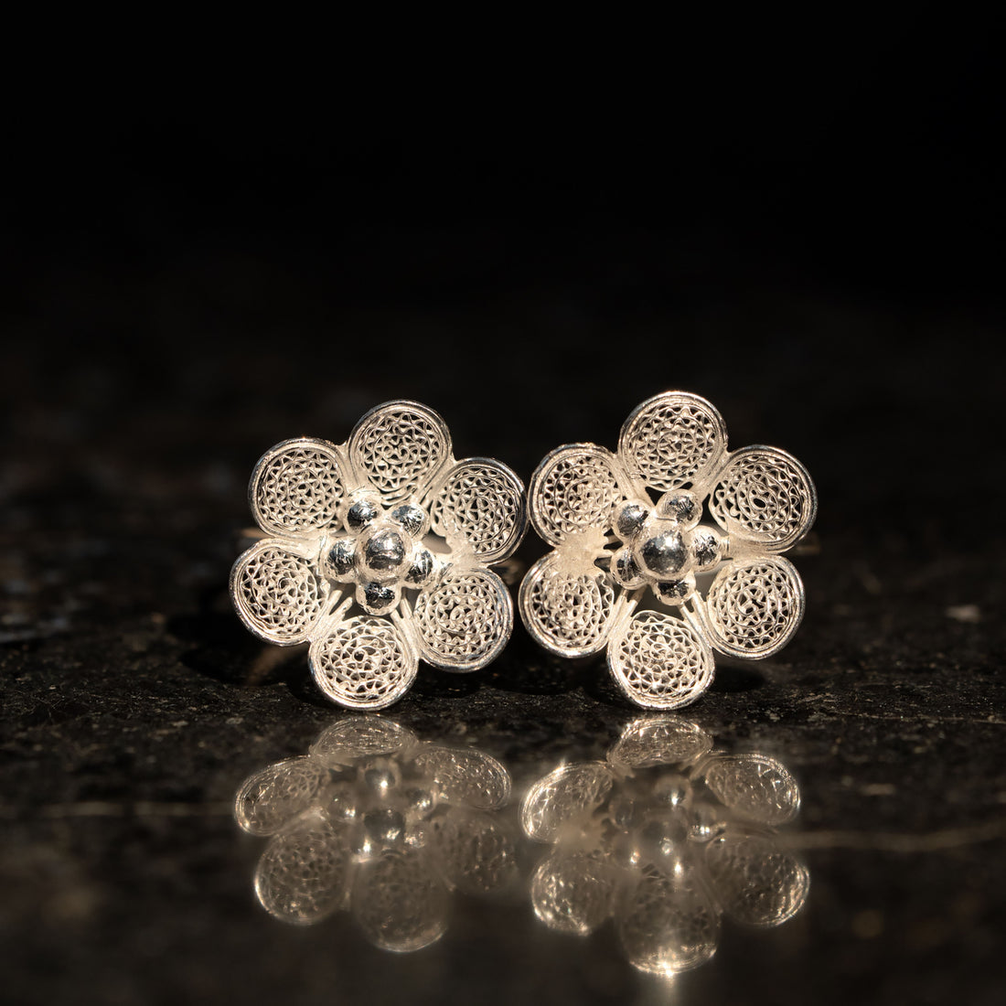 Padmini Silver Filigree Toe Ring