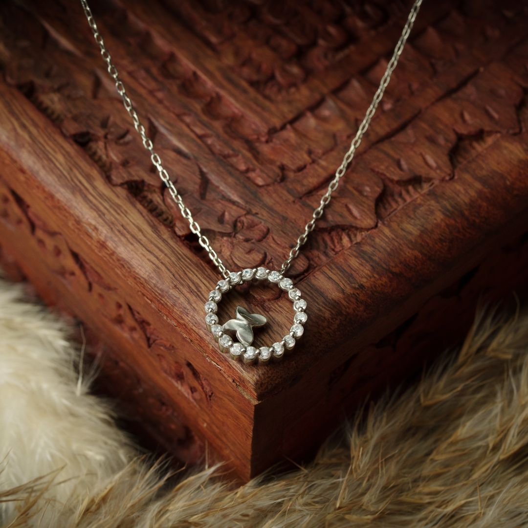 Celestia Wing Pendant With Chain