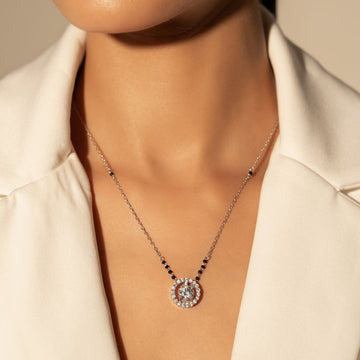 Diamond Halo Mangalsutra