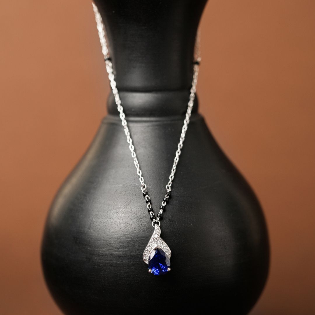 elegant lightweight 925 sterling silver mangalsutra India
