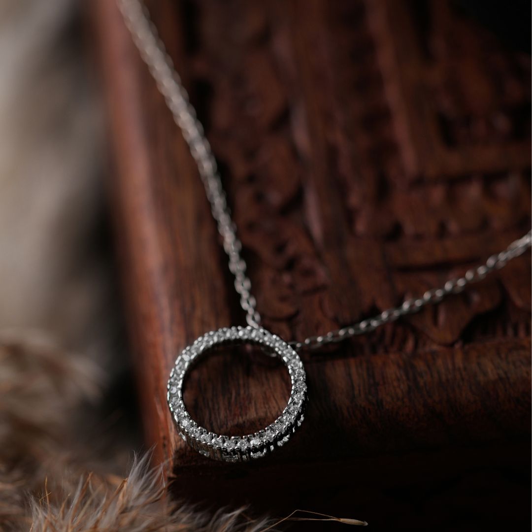 hallmarked 925 sterling silver pendant necklace India