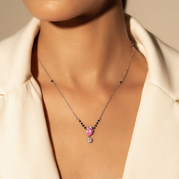 Pink Lotus Mangalsutra