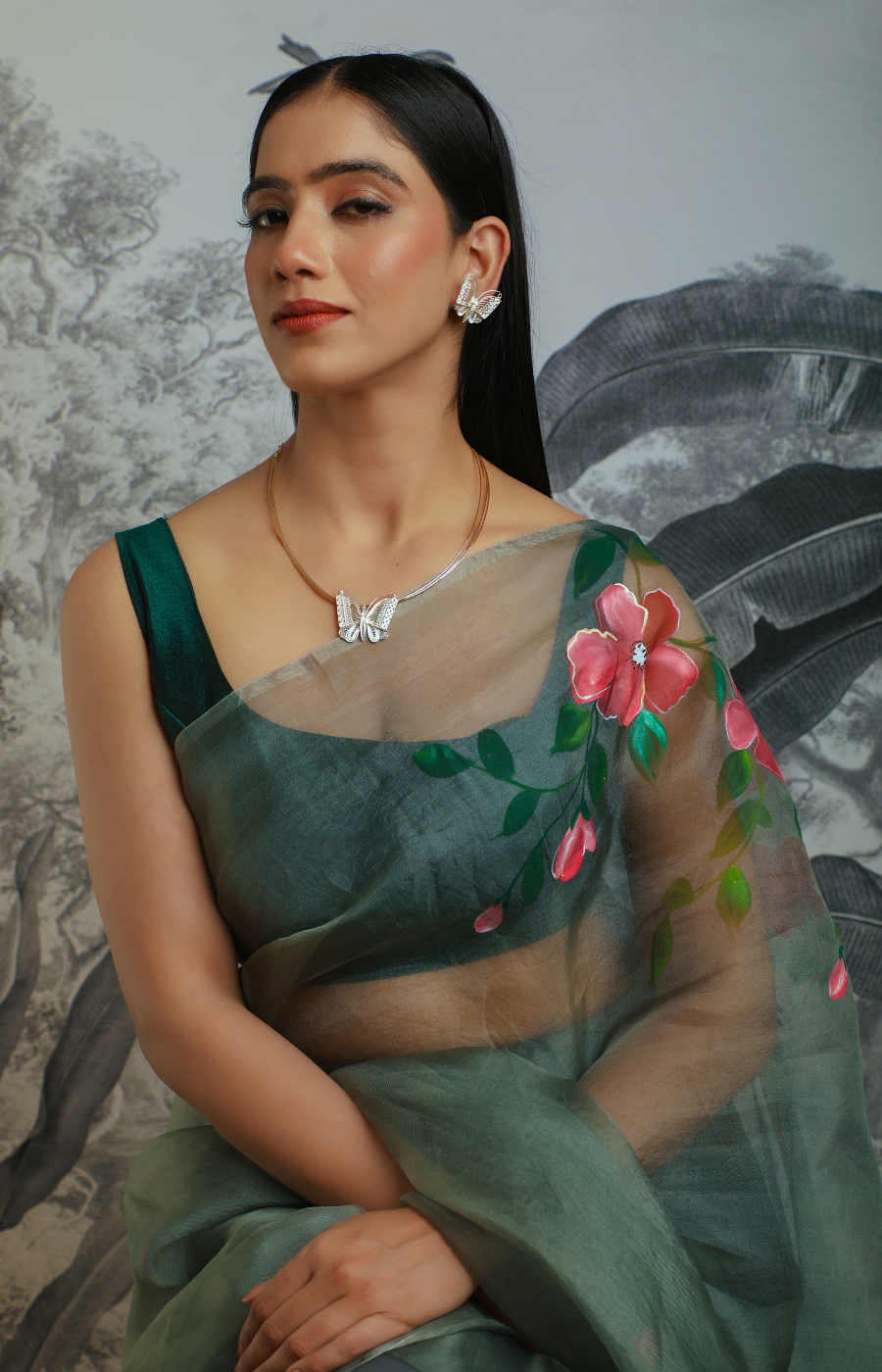 Butterfly Shaped Pendant Set